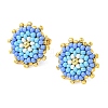 Glass Seed Bead Stud Earrings EJEW-MZ00741-5