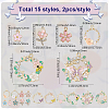 30Pcs 15 Styles Rack Plating Alloy Enamel Pendants FIND-SC0021-88-2