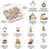 40Pcs Christmas Theme Alloy Enamel Pendants ENAM-FS0004-19-4