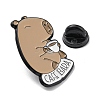 Capybara Theme Alloy Enamel Brooch JEWB-C023-10A-EB-3