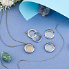 4Pcs 304 Stainless Steel Locket Pendants STAS-FG0001-09-4