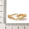 Brass Micro Pave Cubic Zirconia Hook Clasps KK-C085-07G-3