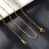 201 Stainless Steel Satellite Chain Necklace for Men Women NJEW-P268-A22-2X5-2