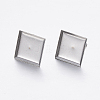 Tarnish Resistant 304 Stainless Steel Ear Stud Findings X-STAS-P198-22-2