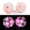 Acrylic Handmade Luminous Polymer Clay Rhinestone Beads CLAY-H003-07B-1