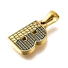 Golden 304 Stainless Steel Pendants STAS-K300-01G-B-2