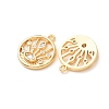Brass Pave Cubic Zirconia Pendants KK-A304-29F-G-3