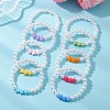 Children's Day Imitated Pearl Acrylic Beads Stretch Bracelets BJEW-JB13538-1