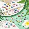 80Pcs 8 Colors Handmade Polymer Clay Beads CLAY-YW0001-98-4