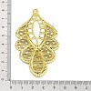 Rack Plating Iron Filigree Big Pendants X-IFIN-Q134-02G-3