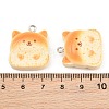 Opaque Resin Imitation Bread Pendants LS-RE-CBA1F11-03P-3