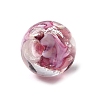 Handmade Silver Foil Glass Lampwork Beads GLAA-WH0036-03A-2