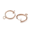 Brass Clip-on Earring Findings FIND-WH0044-27RG-1