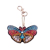 DIY Butterfly Keychain Diamond Painting Kits DIAM-PW0001-157-2