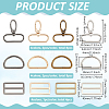 20Pcs 12 Styles Iron D Ring DIY-PH0028-86-2
