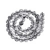 Transparent Crackle Glass Beads Strands GLAA-Q108-03A-11-2