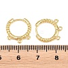 Brass Huggie Hoop Earring Findings KK-H292-37G-01-3