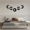 Wood Moon Phase Pendant Decoration HJEW-WH20013-007-6