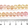 Transparent Painted Glass Beads Strands DGLA-A034-T8mm-A07-3