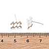 S925 Sterling Silver Stud Earrings EJEW-K303-01S-11-5