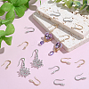 16Pcs 2 Colors Brass Cubic Zirconia Earring Hooks KK-BBC0027-64-4