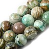 Natural Green Line Jasper  Beads Strands G-L639-A01-10mm-2