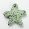Synthetic Lava Rock Big Starfish/Sea Stars Pendants G-O025-05F-1