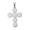 Tarnish Resistant 304 Stainless Steel Saint Benedict Medal Cross Pendants STAS-F012-12-1