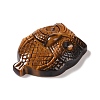 Natural Tiger Eye Carved Pendants G-I361-06A-2