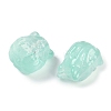 Transparent Spray Paint Glass Beads GLAA-H035-01F-2