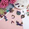 DIY Rainbow Color Pendant Necklace Making Kit DIY-SZ0007-57-4