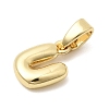 Brass Letter Charms LS-KK-G554-22G-U-2