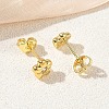 Brass Pave Cubic Zirconia Stud Earrings KK-CBA98BA-21G-3