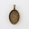 Vintage Tibetan Style Alloy Pendant Cabochon Settings TIBEP-M018-57AB-NF-1