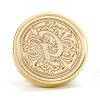 Brass Retro Initials Wax Sealing Stamp AJEW-F045-D07-4