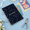 Wooden 2-Ring Loose Leaf Binder Postcard Phote Album Cover DIY-WH0547-240-6