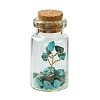 Transparent Glass Wishing Bottle Decoration AJEW-JD00011-02S-1