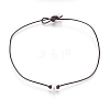 Cowhide Leather Cord Choker Necklaces NJEW-JN02248-1