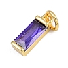 Brass with Cubic Zirconia Pendants KK-A269-68D-G-2