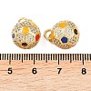 Brass Micro Pave Cubic Zirconia Pendants KK-C162-089G-3
