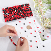 500Pcs Rubberized Style Imitated Silicone Acrylic Beads MACR-SP0001-07B-3