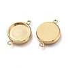 Ion Plating(IP) 304 Stainless Steel Cabochon Connector Settings STAS-I161-03E-G-2