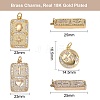 6Pcs 3 Styles Brass Micro Pave Clear Cubic Zirconia Pendants ZIRC-SZ0001-21-2