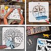 Plastic Reusable Drawing Painting Stencils Templates DIY-WH0172-927-4