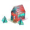 3PCS 3D Christmas House Silicone Molds DIY-X0294-03-3