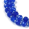 Natural Blue Agate(Dyed & Heated) Beads Strands G-H057-A14-02-4