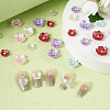  96Pcs 12 Styles Opaque Resin Pave Rhinestone Cabochons RESI-TA0002-33-7