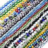 Handmade Evil Eye Lampwork Beads Strands LAMP-R006-01-1