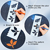 8Pcs 8 Styles PET Plastic Drawing Painting Stencils Templates AJEW-WH0165-26E-6