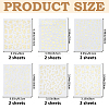 12 Sheets 6 Styles Plastic Nail Art Stickers Decals MRMJ-FH0010-42-2